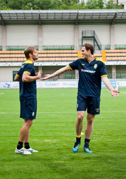 Olof Mellberg och Johan Elmander