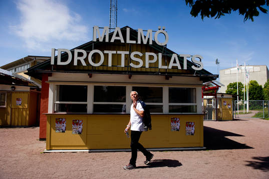 Glenn Hysén på Malmö Idrottsplats