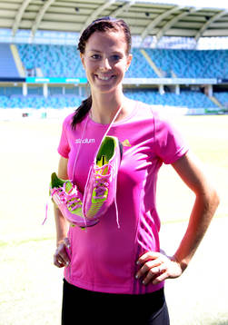 Lotta Schelin. Stadium, Adidas, skor, fotbollskor