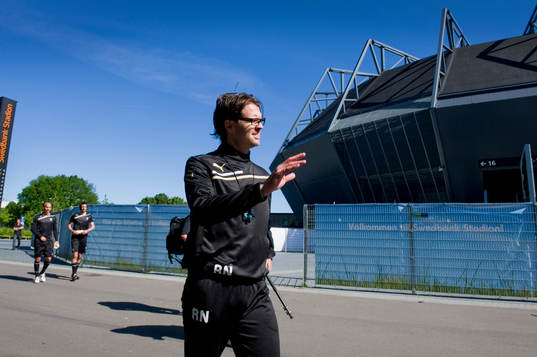 Rikard Norling gör sin första träning med Malmö FF och