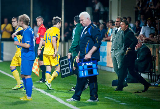 Bläddra bland fler bilder av Fotboll, EM-kval, Moldavien - Sverige