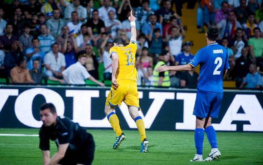 Johan Elmander, Sverige, jubel