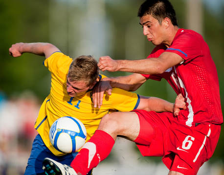 John Guidetti, Sverige, Vujadin Savic, Serbien