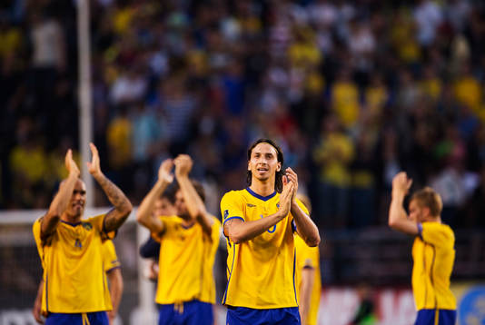 Zlatan Ibrahimovic, Sverige, tackar publiken