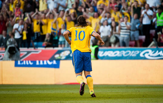 Zlatan Ibrahimovic, Sverige gör en haltande målgest