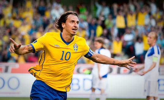Zlatan Ibrahimovic, Sverige (Jubel)