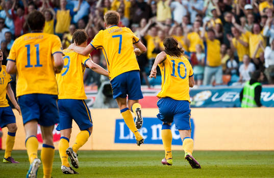 Zlatan Ibrahimovic, Sverige gör en haltande målgest