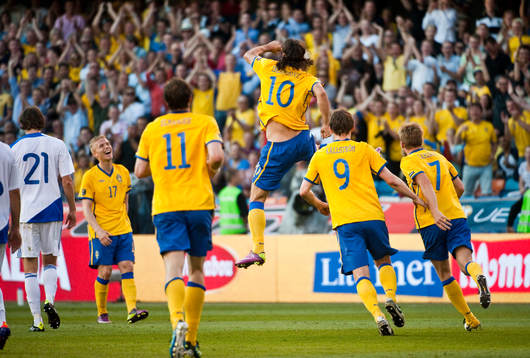 Zlatan Ibrahimovic, Sverige (Jubel)