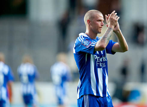 Ragnar Sigurdsson, IFK Göteborg, tackar fansen
