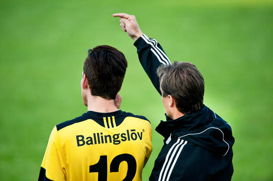 André Bengtsson och Stefan Jansson, tränare, Hässleholm