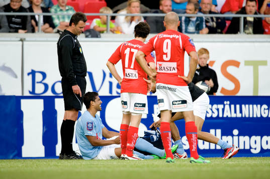 Martin Ingvarsson, domare, Wilton Figueiredo, Malmö,