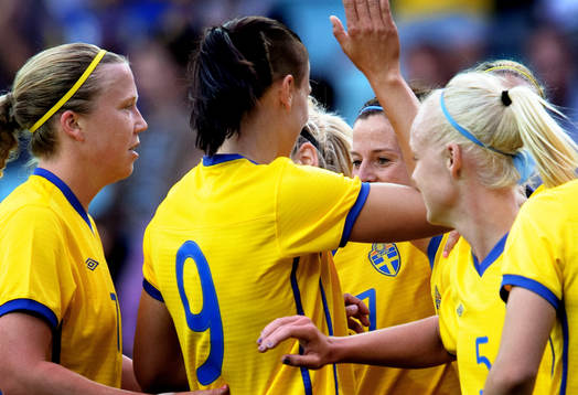 Lotta Schelin, Sverige, jubel