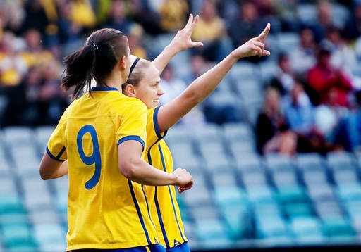 Lisa Dahlkvist, Sverige, jubel 1-0