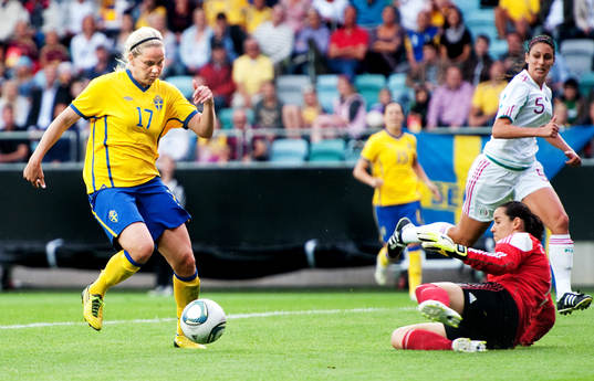 Lisa Dahlkvist, Sverige, Cecilia Santiago, målvakt, Mexiko