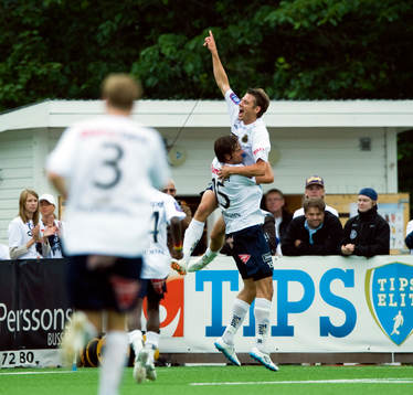 Mikael Dahlberg och Jakob Orlov, Gefle, jubel