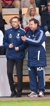 Jonas Olsson, tränare och Stefan Rehn, tränare