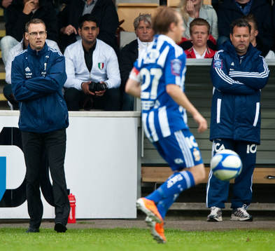 Jonas Olsson, tränare och Stefan Rehn, tränare