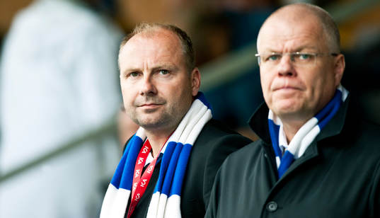 Håkan Mild, sportchef och Kent Olsson, ordförande, IFK