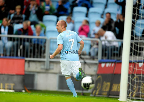 Daniel Larsson, Malmö, jubel