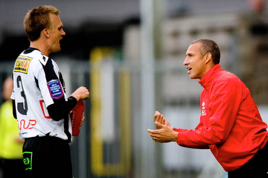 Linus Malmqvist och Henrik Larsson, tränare