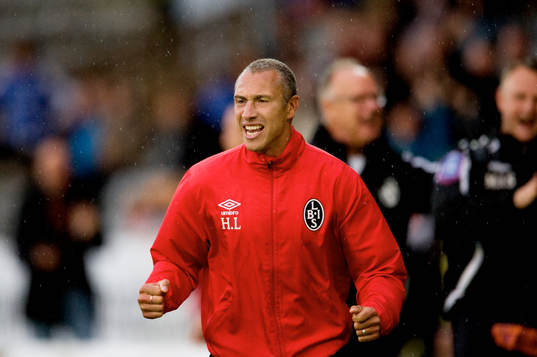 Henrik Larsson, tränare, jubel