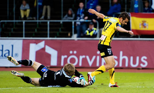 Karl-Johan Johnsson, målvakt, Halmstad, Björn Anklev,