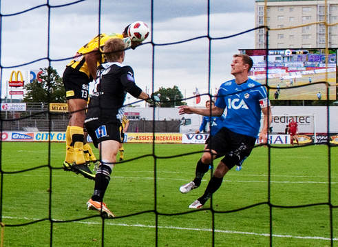 Mathias Ranégie, Häcken, Karl-Johan Johnsson, målvakt,