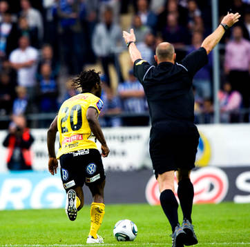 Amadou Jawo, Elfsborg och domare Martin Hansson