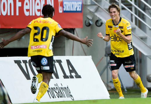 0-1 Amadou Jawo som jublar ikapp med Lasse Nilsson som