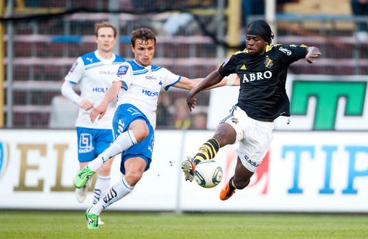 Sphetim Hasani, Norrköping och Martin Mutumba, AIK