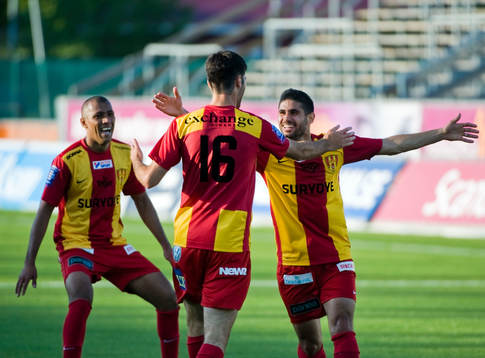 Alessandro Silva Pereira, Rabi Elia och Imad Zatara, jubel