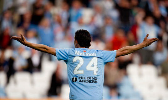 Agon Mehmeti, Malmö FF är arg på domaren