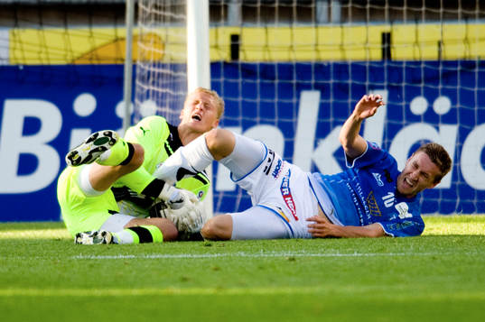 Pär Hansson, målvakt, Helsingborg, Marcus Pode, Trelleborg