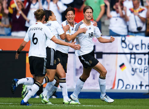 Kerstin Garefrekes, Tyskland, jubel, 1-0