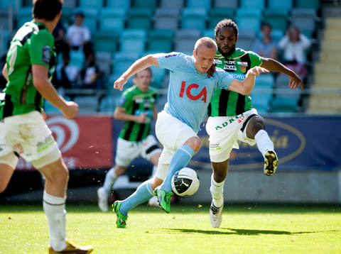 Daniel Larsson, Malmö FF, Richard Ekunde, Gais