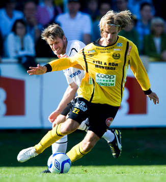 Tobias Grahn, Mjällby, och Magnus Kihlberg, Örebro