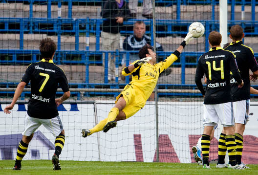 Kyriakos Stamatopoulos, målvakt, AIK släpper in 1-0