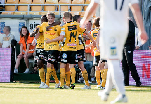 Lasse Nilsson, Elfsborg, gör 1-0, jubel