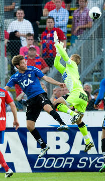 2-1, Emil Salomonsson, Halmstad, nickar över Pär Hansson,