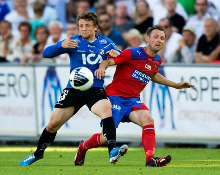 Kujtim Bala, Halmstad och Erik Wahlstedt, Helsingborg