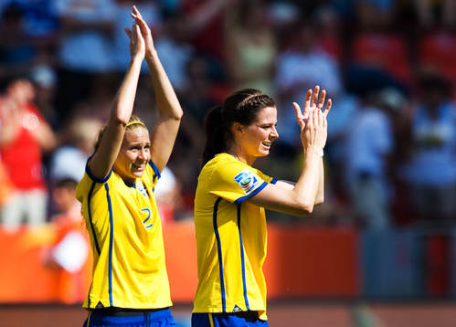 Charlotte Rohlin, Lotta Schelin, Sverige, jubel