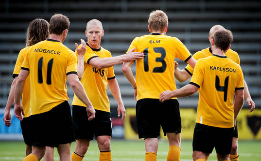 David Elm, Elfsborg, gör 4-0, jubel