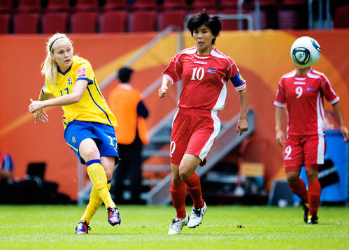 Lisa Dahlkvist, Sverige, Yun Mi Jo, Nordkorea