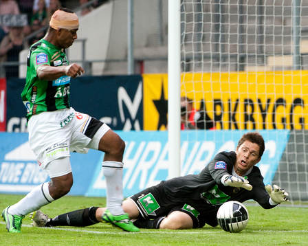 Alvaro Santos, Gais och  Mattias Hugosson, målvakt Gefle