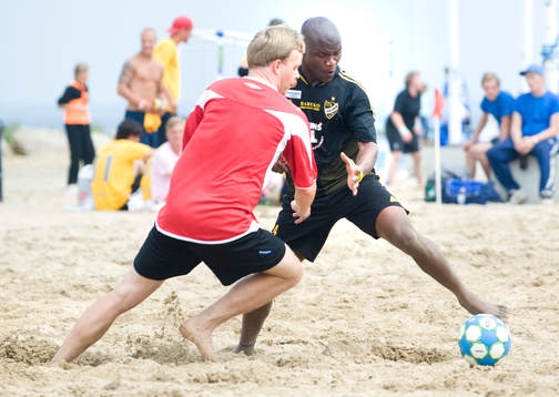 Beachfotboll, IFK Hässleholm - Norge: Tokelo Rantie,