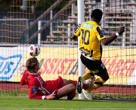 John Chibuike, Häcken, gör 1-0, William Leandersson,