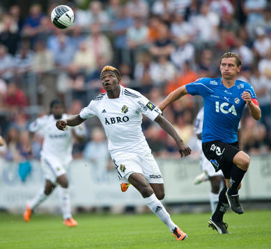 Mohamed Bangura, AIK och Tomas Zvirgzdauskas, Halmstad