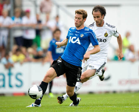 Emil Salomonsson, Halmstad och Helgi Danielsson, AIK
