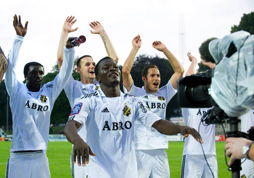 2-målsskytten Ibrahim Bangura, AIK, leder styrkorna när