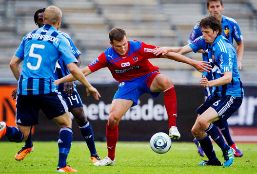 Alexander Gerndt, Helsingborg, kämpar mot Petter